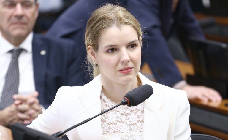 Deputada Luisa Canziani em reunião de comissão
