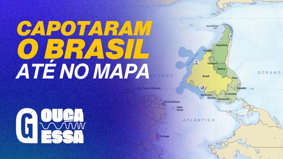 Mapa de cabeça para baixo explica governo do PT