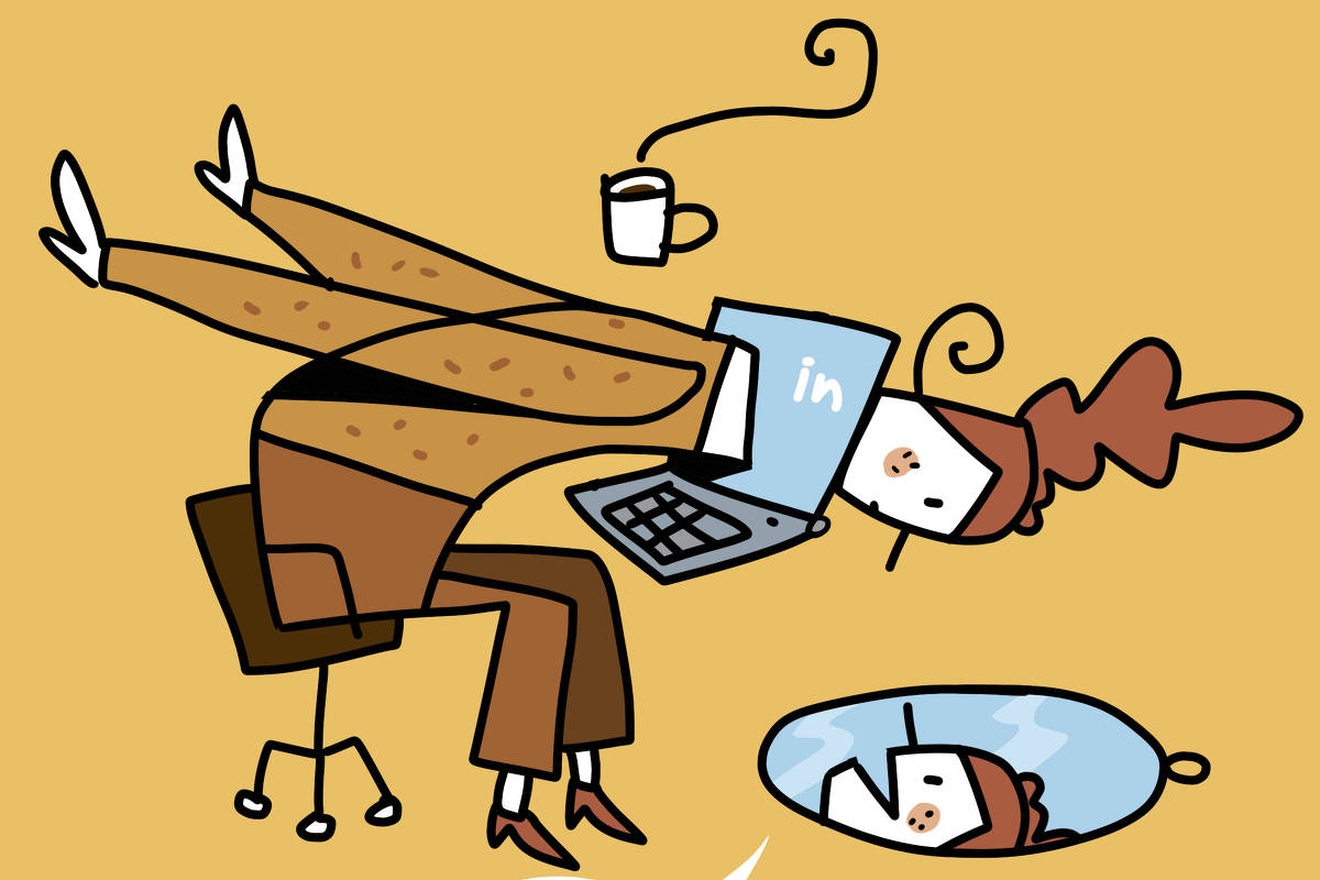 No Linkedin, qualquer situação cotidiana vira post motivacional - 06/06/2025 - Flavia Boggio