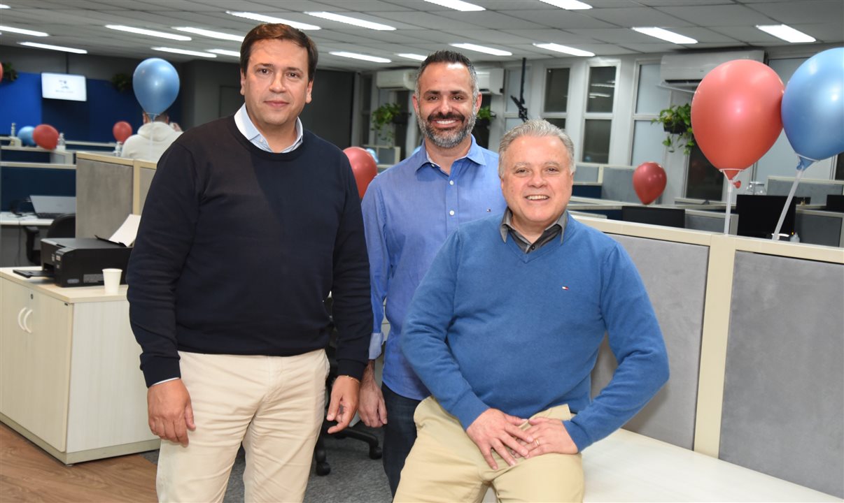 Alexandre Motta, Luiz Silva e Carlos Prado, do Grupo Tour House