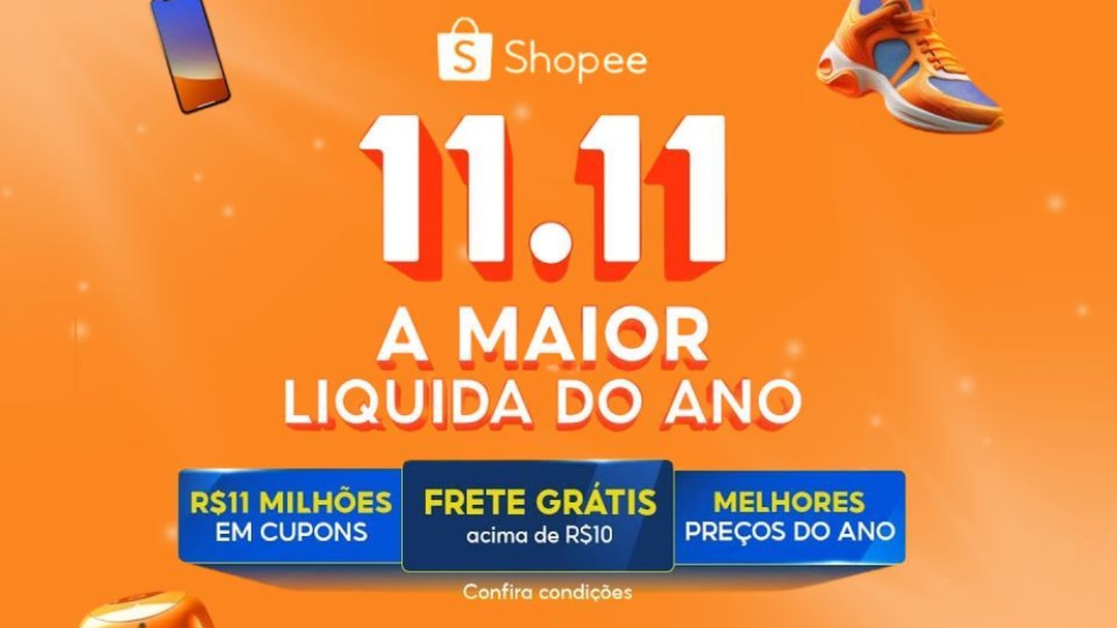 O melhor do 11.11 da Shopee: confira os cupons, as ofertas e dicas de como aproveitar