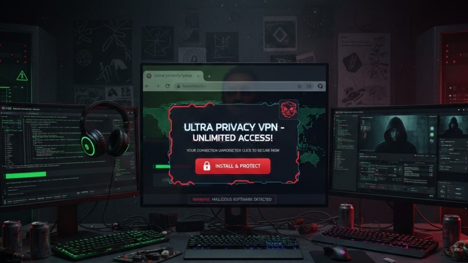 Extensões falsas de VPN escondem vírus e roubam dados de 840 mil usuários