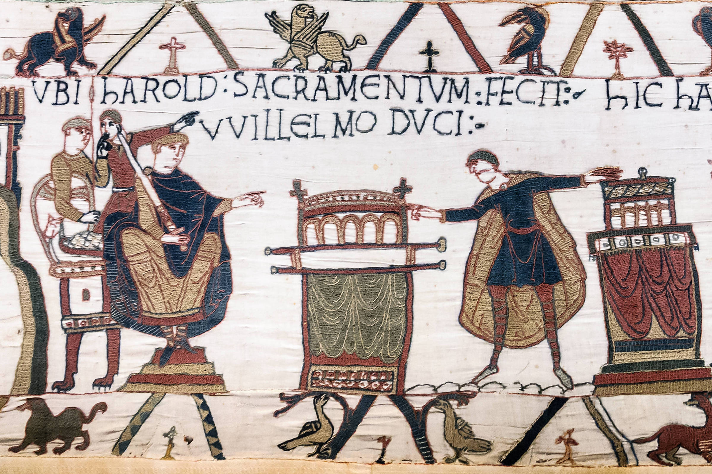 Pintura do século 11 mostra comportamento durante o feudalismo.