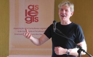 Café de boas-vindas a Bjørn Lomborg. Escritor e cientista político dinamarquês, Bjørn Lomborg.