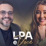 Tucco e Lilian Primo Albuquerque durante gravação do Programa LPA, em episódio sobre reputação, autoridade e comunicação estratégica.