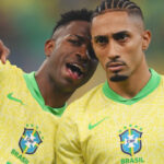 TV americana coloca Raphinha e Vini Jr. entre os 25 melhores da Copa