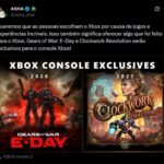 Xbox explica quais jogos serão exclusivos para sempre ou multiplataforma