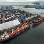 Terminal para exportação de commodities agrícolas no porto de Santos